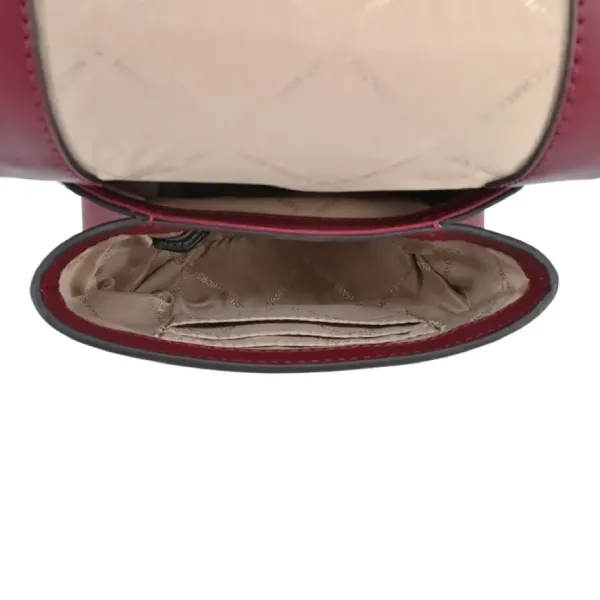 Túi Đeo Chéo Nữ Michael Kors MK Cece Leather Crossbody Bag Màu Đỏ Đô