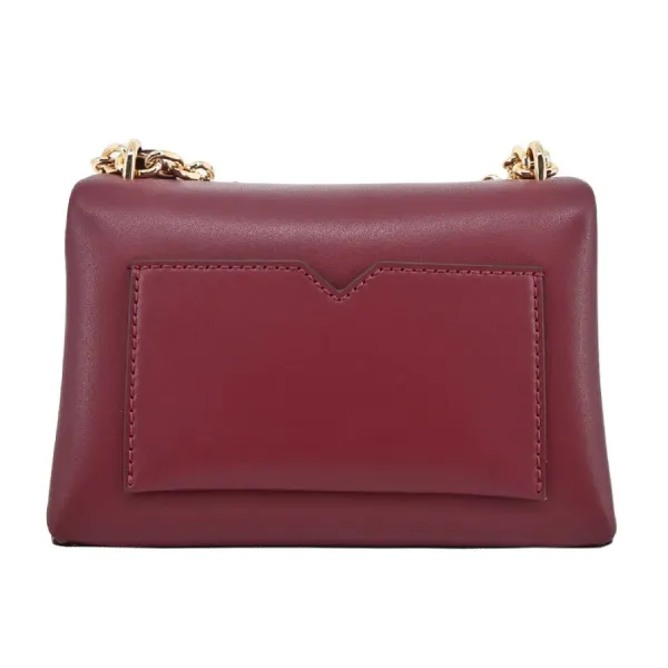 Túi Đeo Chéo Nữ Michael Kors MK Cece Leather Crossbody Bag Màu Đỏ Đô