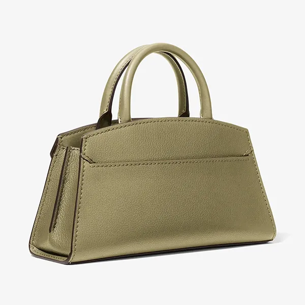 Túi Đeo Chéo Nữ Michael Kors MK Greta Small Leather Convertible Crossbody Bag 35F6GG8S1L Màu Xanh Rêu