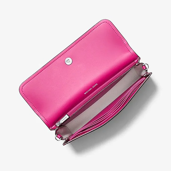 Túi Đeo Chéo Nữ Michael Kors MK Jet Set Small Signature Logo Convertible Crossbody Bag 32S6SJ6C5V Màu Hồng