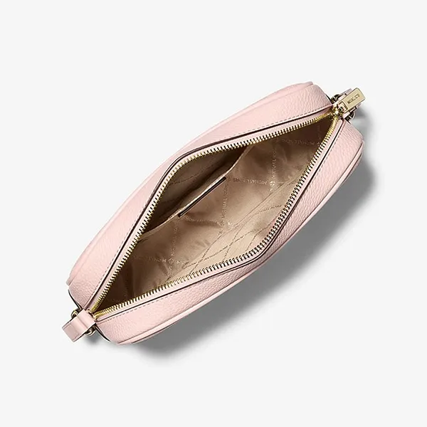 Túi Đeo Chéo Nữ Michael Kors MK Jet Set Travel Large Signature Logo Camera Crossbody Bag 35F6GTVC70 Màu Hồng