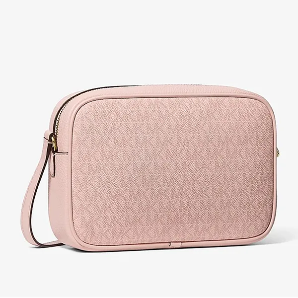 Túi Đeo Chéo Nữ Michael Kors MK Jet Set Travel Large Signature Logo Camera Crossbody Bag 35F6GTVC70 Màu Hồng