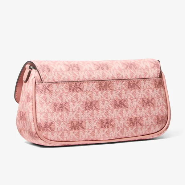 Túi Đeo Chéo Nữ Michael Kors MK Jet Set Travel Small Signature Logo Crossbody Bag With Pouch 35F6STVC0V Màu Hồng