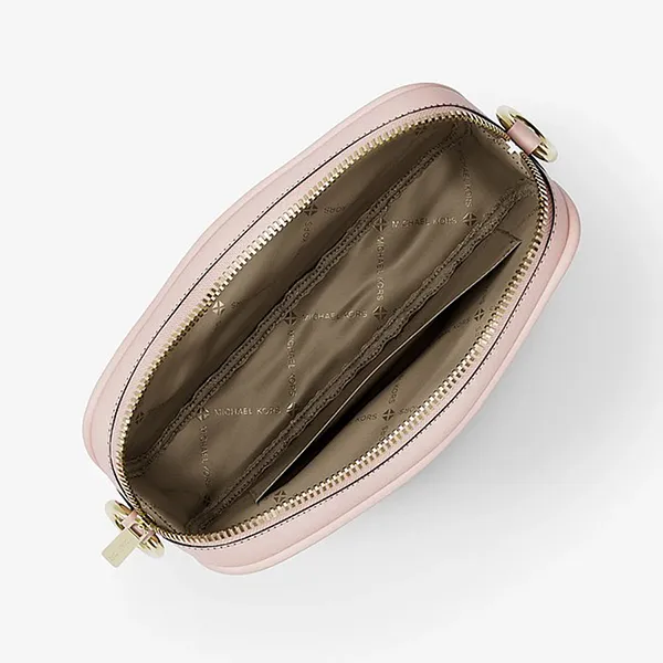 Túi Đeo Chéo Nữ Michael Kors MK Small Signature Logo Camera Crossbody Bag 35R6GTVC1V Màu Hồng