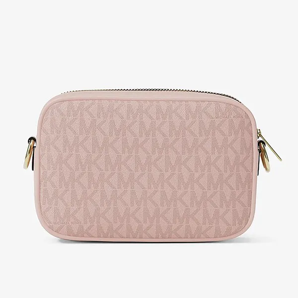 Túi Đeo Chéo Nữ Michael Kors MK Small Signature Logo Camera Crossbody Bag 35R6GTVC1V Màu Hồng