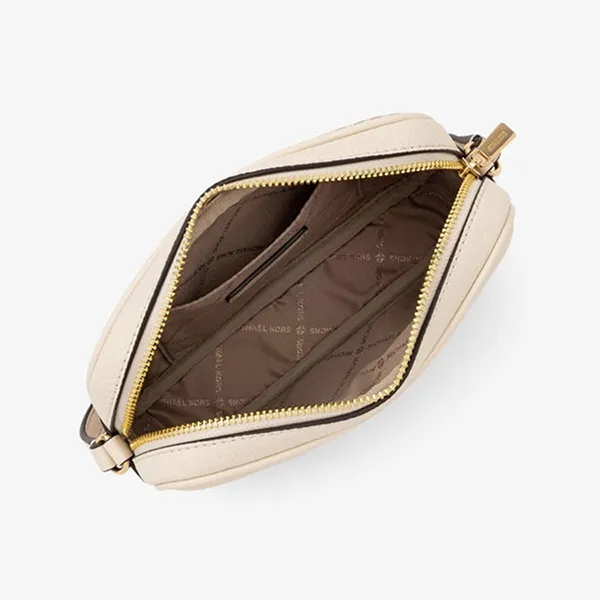 Túi Đeo Chéo Nữ Michael Kors MK Small Signature Logo Camera Crossbody Bag 35R6GTVC5B Màu Trắng