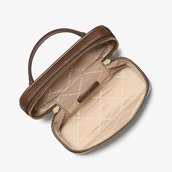 Túi Đeo Chéo Nữ Michael Kors MK Vivi Small Vanity Crossbody Bag 35F6GVFC5L Màu Nâu