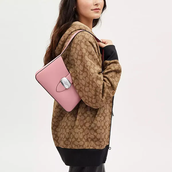 Túi Đeo Vai Nữ Coach Eliza Shoulder Bag CP004 True Pink Màu Hồng