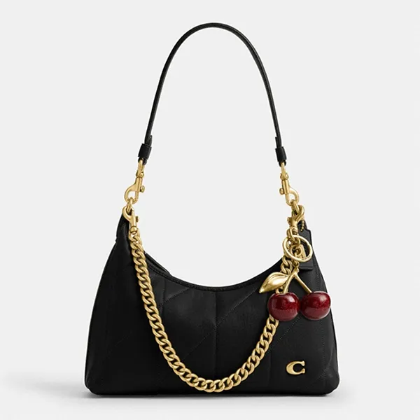 Túi Đeo Vai Nữ Coach Juliet Shoulder Bag 25 With Quilting CDZ65 Màu Đen - Vàng