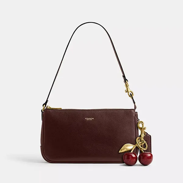 Túi Đeo Vai Nữ Coach Plaza Bag CCC41 Brass/Maple Màu Nâu Đậm