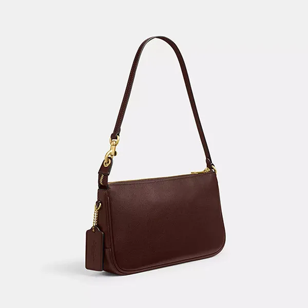 Túi Đeo Vai Nữ Coach Plaza Bag CCC41 Brass/Maple Màu Nâu Đậm