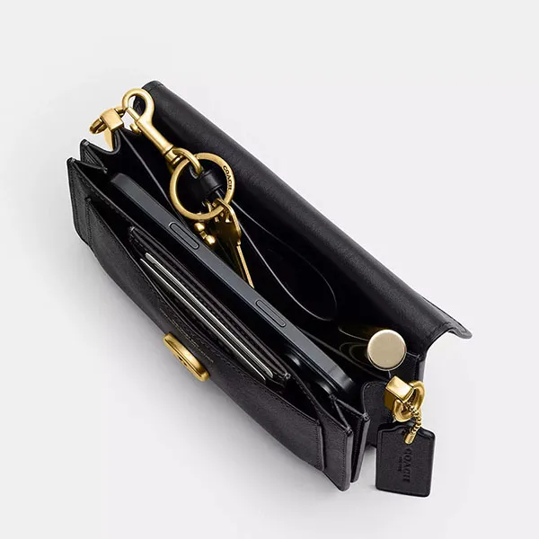 Túi Đeo Vai Nữ Coach Soft Tabby Shoulder Bag 20 Màu Đen