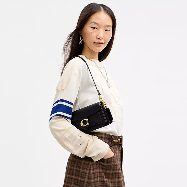 Túi Đeo Vai Nữ Coach Soft Tabby Shoulder Bag 20 Màu Đen