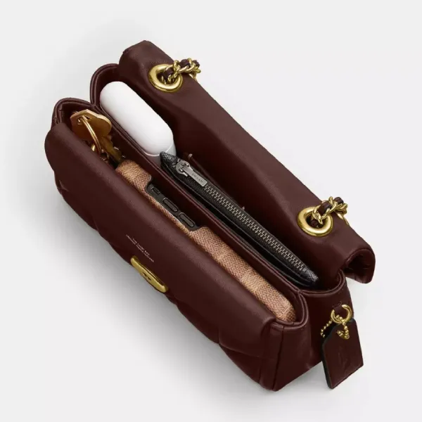 Túi Đeo Vai Nữ Coach Tabby Shoulder Bag 20 'Maple' CP149 B4MPL Màu Nâu