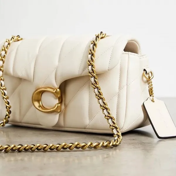 Túi Đeo Vai Nữ Coach Tabby Shoulder Bag 20 Màu Trắng Kem
