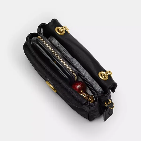 Túi Đeo Vai Nữ Coach Tabby Shoulder Bag 20 With Quilting CFR07 Màu Đen