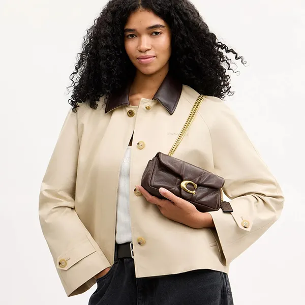 Túi Đeo Vai Nữ Coach Tabby Shoulder Bag 20 With Quilting CFR07 Màu Nâu
