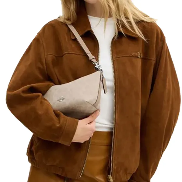 Túi Đeo Vai Nữ Coach Women's Caitlin Shoulder Bag In Signature Canvas In Sandy Yellow CEK80 Màu Be
