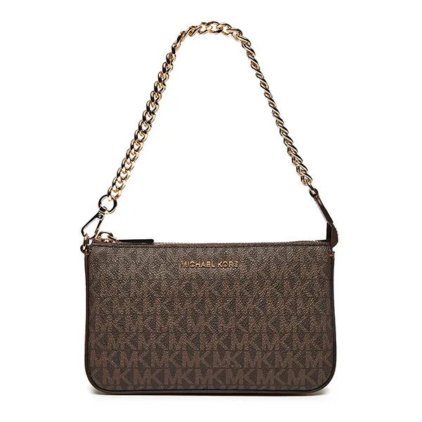 Túi Đeo Vai Nữ Michael Kors MK Borsetta 32F1GJ6W6B Marrone Shoulder Bag Màu Nâu Đen