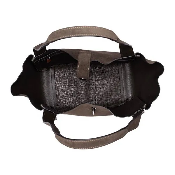 Túi Tote Nữ Coach Hadley Turnlock Tote CCC76 Màu Xanh Quân Đội