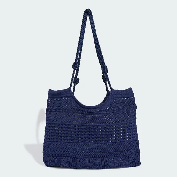 Túi Tote Nữ Adidas Originals Crochet Tote Shoulder Bag KX0538 Màu Xanh Navy