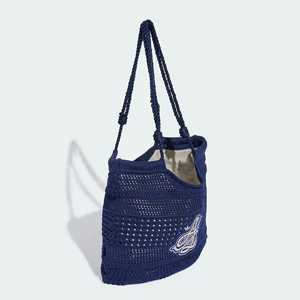 Túi Tote Nữ Adidas Originals Crochet Tote Shoulder Bag KX0538 Màu Xanh Navy
