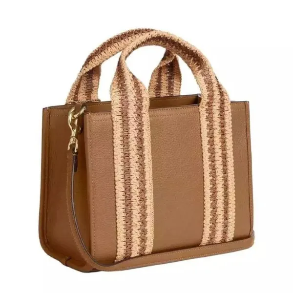 Túi Tote Nữ Coach Smith Tote Bag 24- Redwood Multi CBG91 Màu Nâu Nhạt