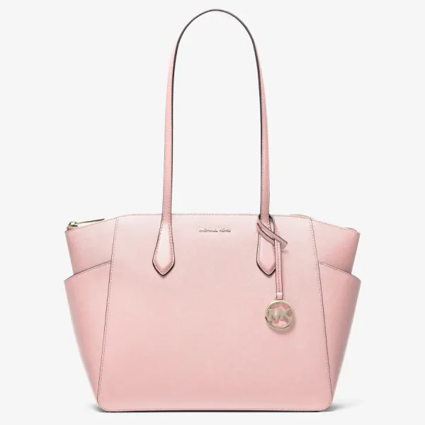 Túi Tote Nữ Michael Kors Marilyn Medium Saffiano Leather Tote Bag 35F5G6AT2L Màu Hồng