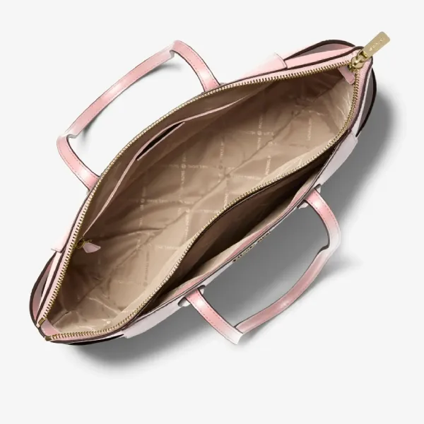 Túi Tote Nữ Michael Kors Marilyn Medium Saffiano Leather Tote Bag 35F5G6AT2L Màu Hồng