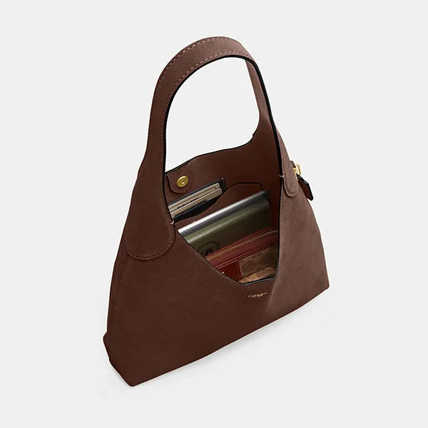 Túi Xách Nữ Coach Brooklyn Shoulder Bag 28 CW637 Màu Nâu Đen