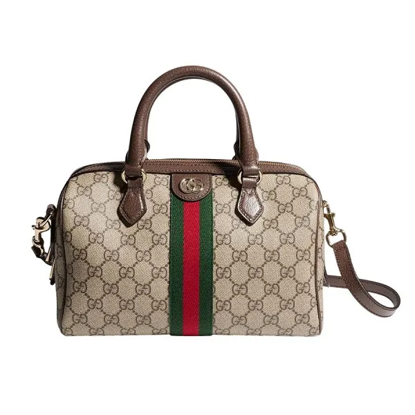 Túi Xách Tay Nữ Gucci Ophidia Medium Boston Bag ‎‎836825 FAE0J 9867 Màu Be Nâu