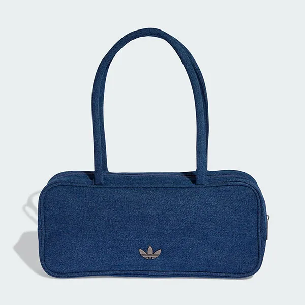Túi Xách Tay Nữ Adidas Adicolor Long Denim Airliner Bag KD7875 Màu Xanh Đậm