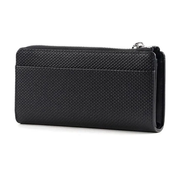 Ví Nam Lacoste Slim Zip Wallet Black NF3580 - 000 Màu Đen