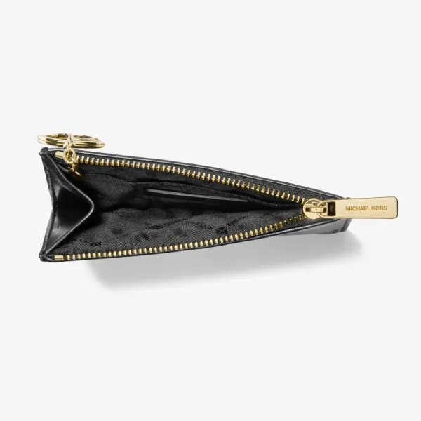 Ví Nữ Michael Kors MK Small Quilted Jet Set Travel Coin Purse 35R4GTVP1V Màu Đen