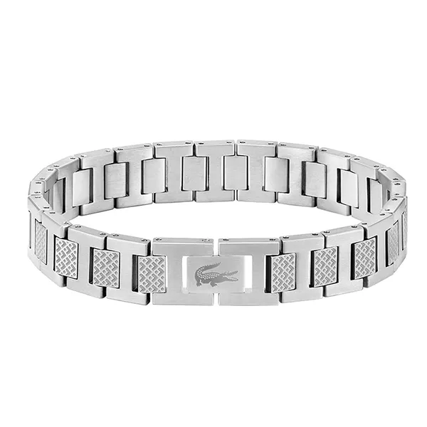 Vòng Đeo Tay Nam Lacoste Metropole Bracelet JL025B - SILVER Màu Bạc
