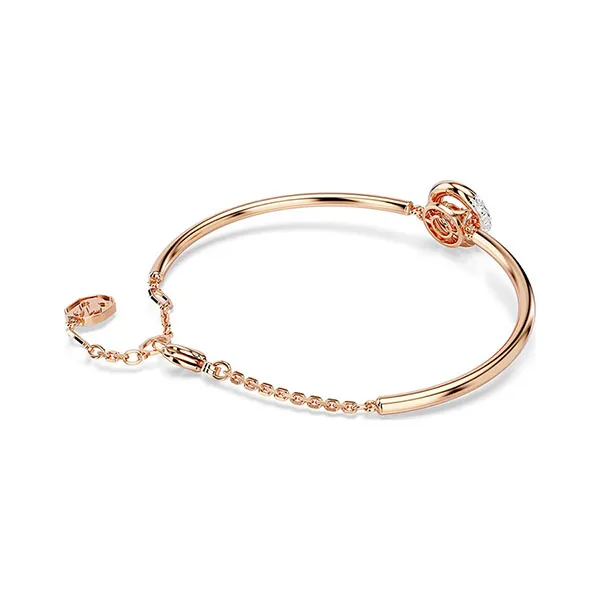 Vòng Đeo Tay Nữ Swarovski Dextera Bangle Round Cut, White, 18K Rose Gold Finish 5692259 Màu Vàng Hồng