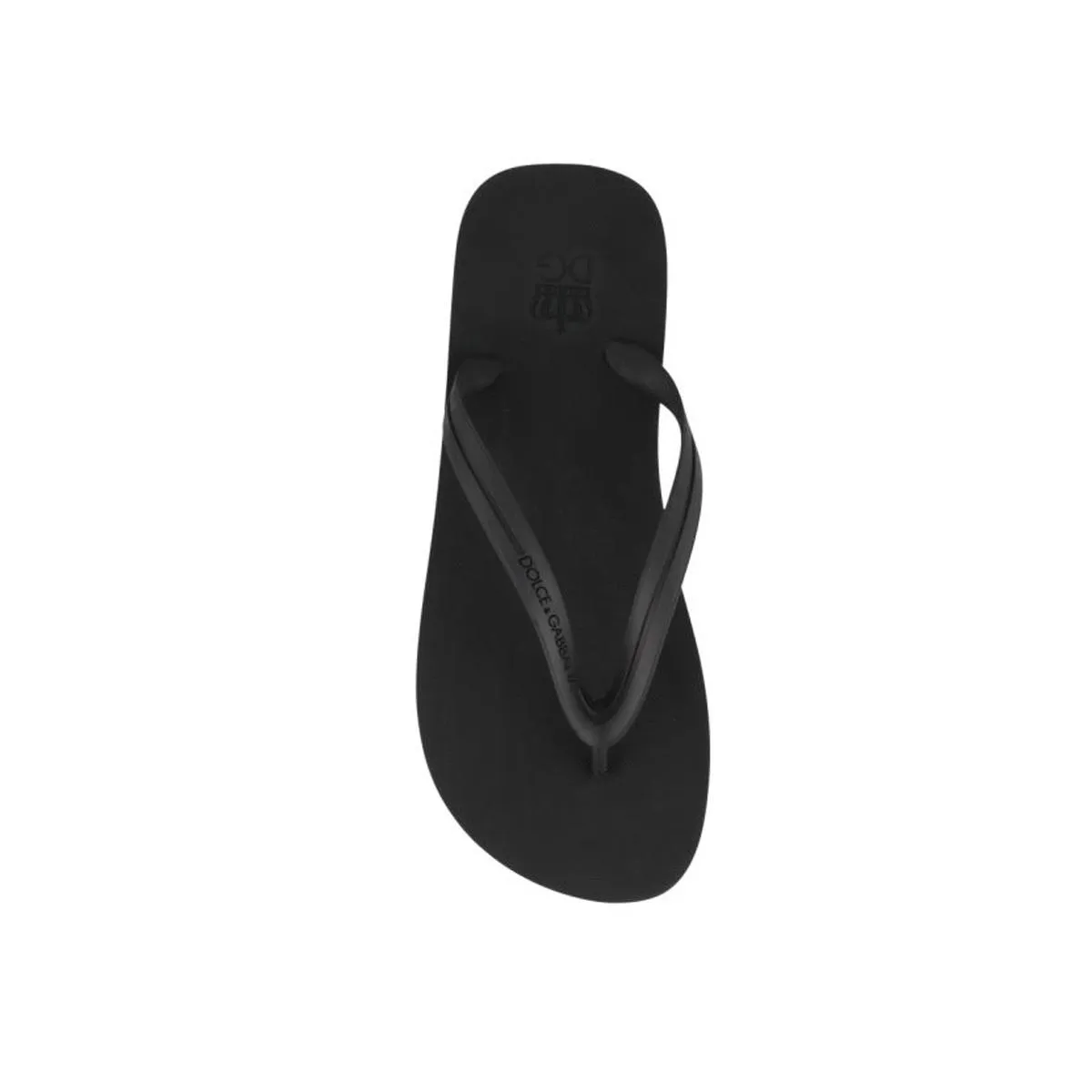 Dép Dolce & Gabbana D&G Rubber Thong Sandals Màu Đen