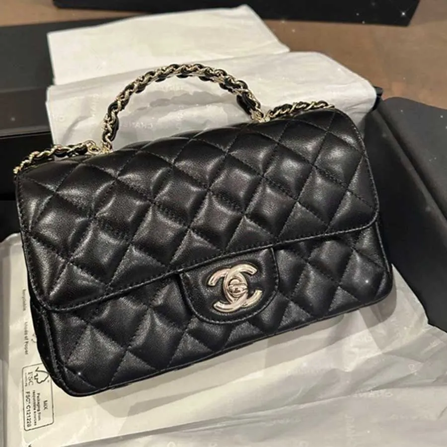 Túi Chanel Large Classic Handbag Calfskin Black A01112Y0129594305  Gian  hàng online
