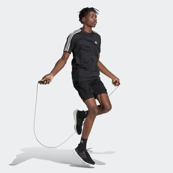 ÁO THUN NAM TẬP LUYỆN 3 SỌC TRAIN ESSENTIALS IB8150-S