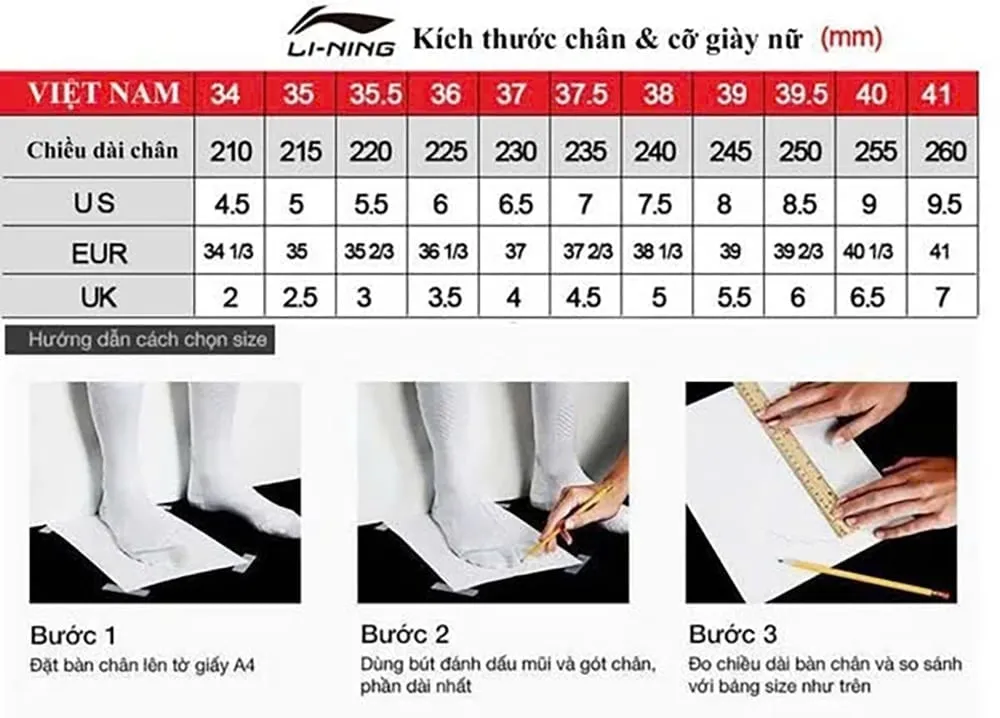 Giày Chạy Bộ Nữ Li-Ning Super Light 22 ARVV002-61V ARVV002-61V5.5 36