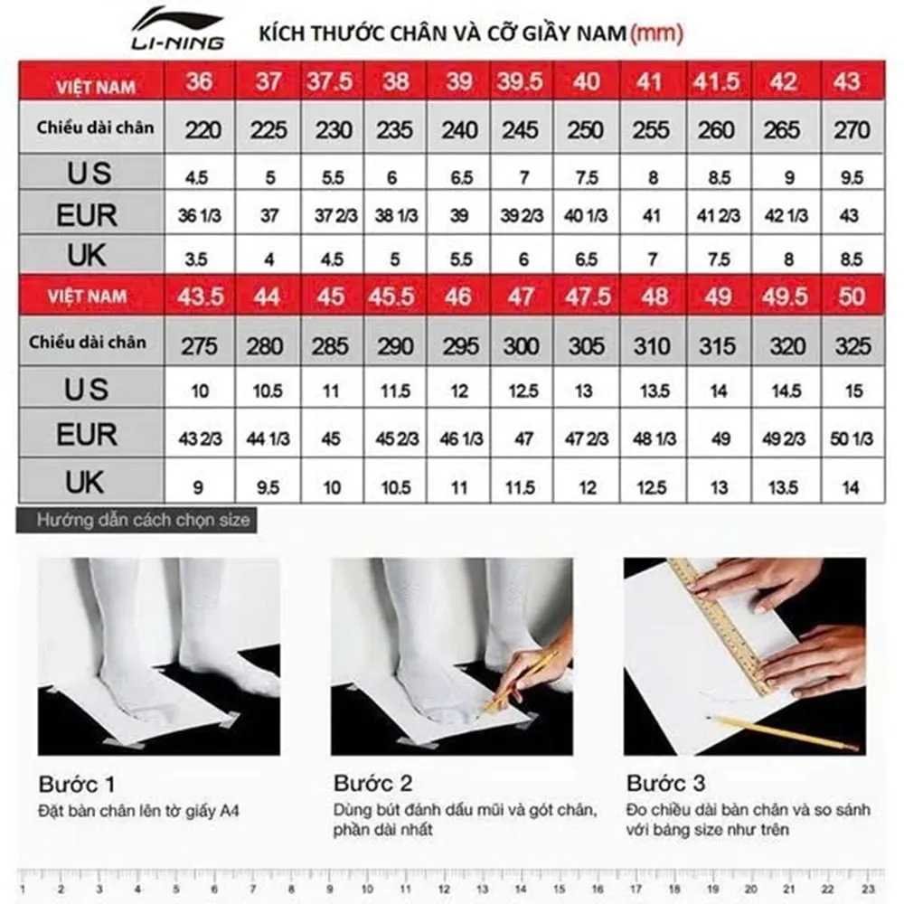 Giày Thời Trang Nam Li-Ning AGCV457-3V AGCV457-3V6.5 40