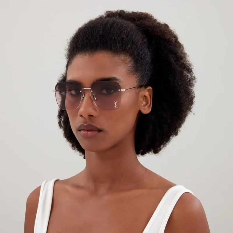 Kính Mát Nữ Yves Saint Laurent YSL SL312M 006 Màu Vàng Gold