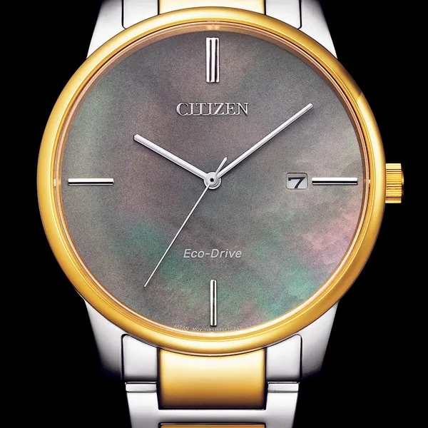 Đồng Hồ Unisex Citizen Eco Drive BM7524 87Y Màu Vàng Bạc