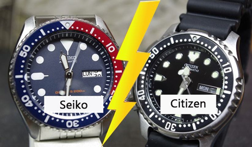 So sánh đồng hồ Seiko và Citizen loại nào tốt hơn?