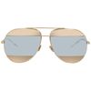 Kính Mát Dior Gold, Silver Mirror Aviator Unisex Sunglasses DIORSPLIT1 000/DC 59-3