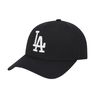 Mũ MLB Metal Logo Adjustable Cap LA Dodgers Màu Đen Chữ Bạc-3