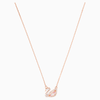 Dây Chuyền Swarovski Dazzling Swan Necklace Multi-Colored Rose-Gold Tone Plated 5469989-3