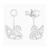 Khuyên Tai Swarovski Swan Lake Pierced Earring Jackets White Rhodium Plated 5379944 Hình Thiên Nga-4