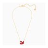 Dây Chuyền Swarovski Iconic Swan Pendant, Red, Gold-Tone Plated 5465400-2