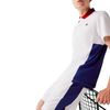 Áo Polo Lacoste Men's Sport Colourblock Mesh Breathable Piqué Tennis Polo Shirt Màu Trắng Size L-2